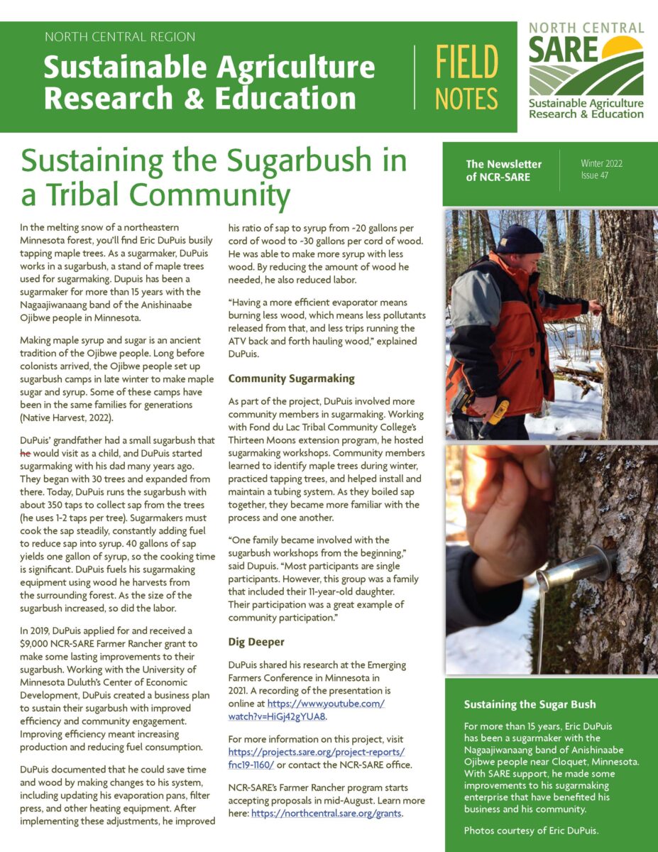 cover of Field Notes Newsletter