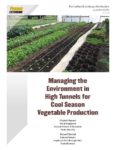Resource Cover featuring crop rows in a green house from Perdue Extension