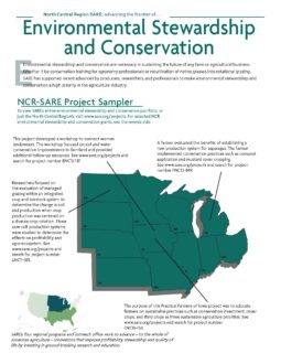 Environmental Stewardship And Conservation - SARE North Central