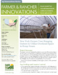 Farmer and rancher innovations article about using hanging gutters featuring a man in a high tunnel